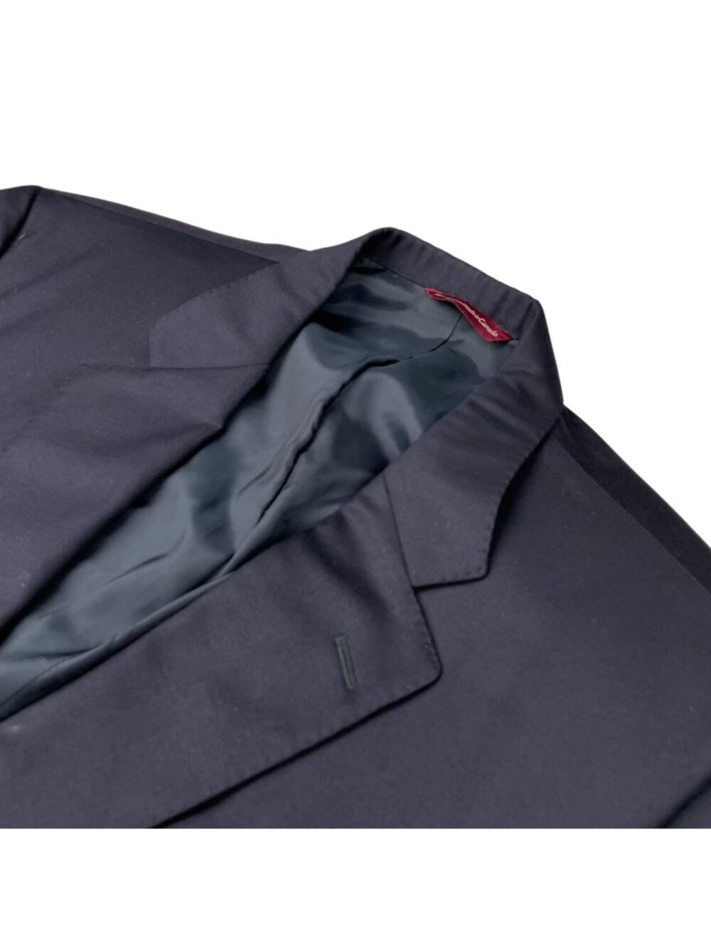 Samuelsohn Men's 100% Wool 2-Button Blazer Navy Blue • 49XL US
